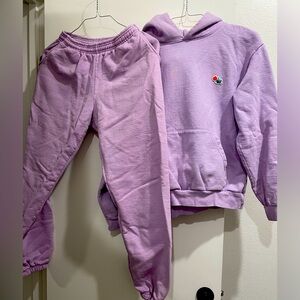 Melody Ehsani Purple Matching Hoodie and Sweatpants